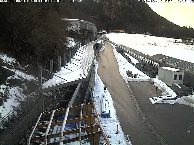 Archiv Foto Webcam Westblick Bobbahn Königssee