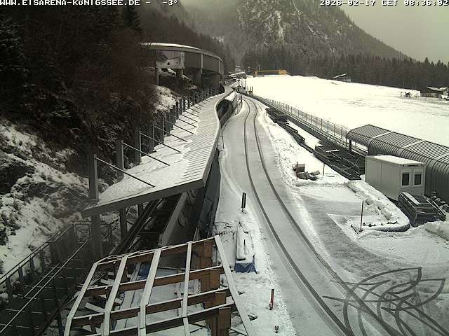 Archived image Webcam West view bob run Koenigsee