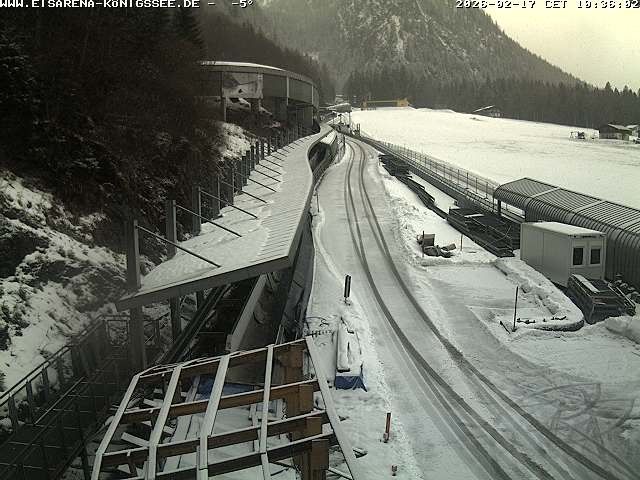 Archived image Webcam West view bob run Koenigsee