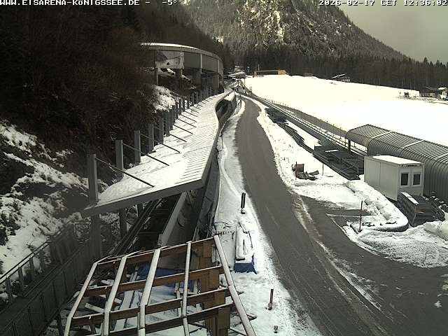 Archiv Foto Webcam Westblick Bobbahn Königssee
