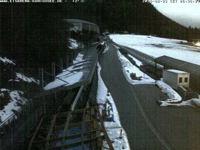 Archived image Webcam West view bob run Koenigsee