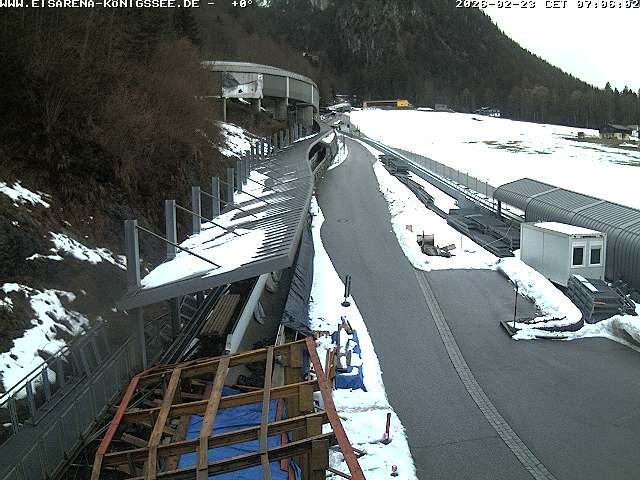 Archived image Webcam West view bob run Koenigsee