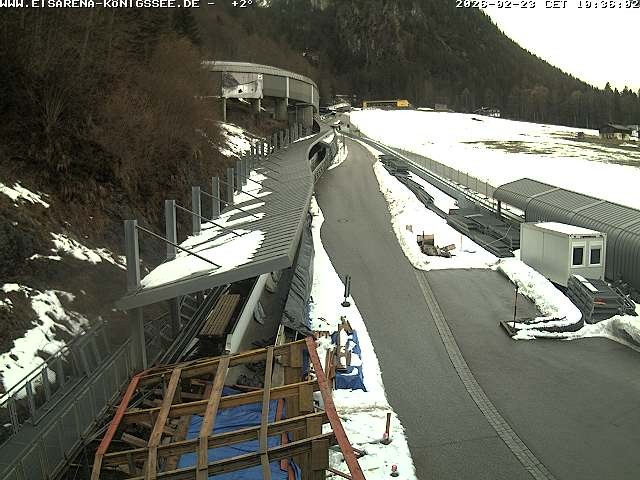 Archived image Webcam West view bob run Koenigsee