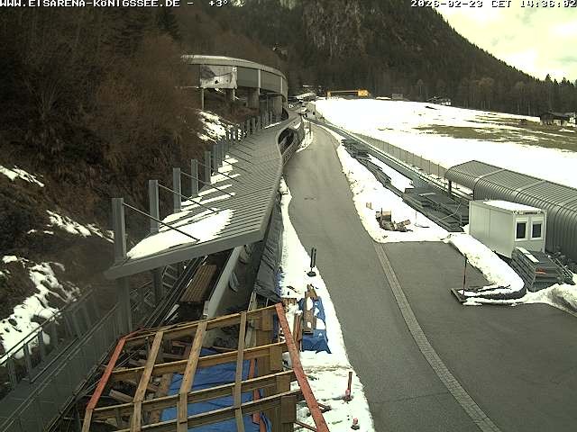 Archived image Webcam West view bob run Koenigsee