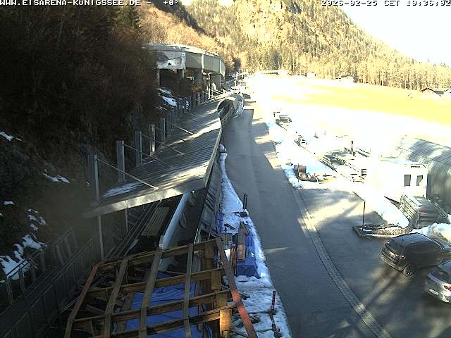 Archived image Webcam West view bob run Koenigsee