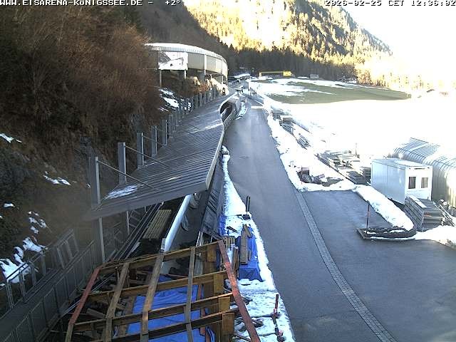 Archived image Webcam West view bob run Koenigsee