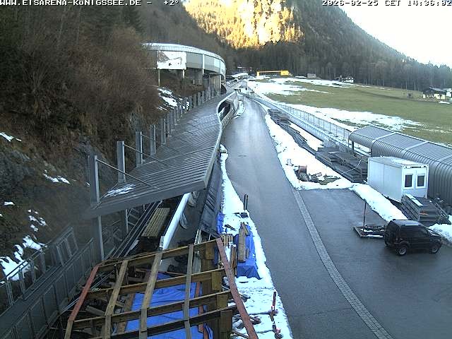 Archived image Webcam West view bob run Koenigsee