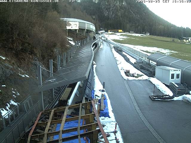 Archived image Webcam West view bob run Koenigsee