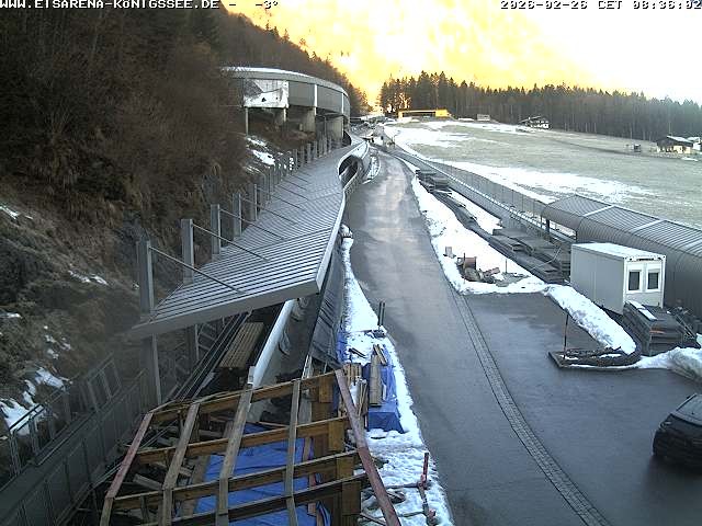 Archiv Foto Webcam Westblick Bobbahn Königssee