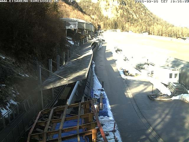 Archiv Foto Webcam Westblick Bobbahn Königssee