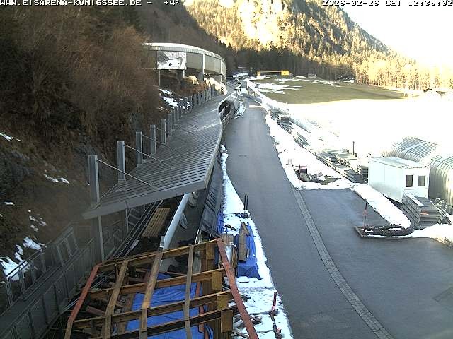 Archiv Foto Webcam Westblick Bobbahn Königssee