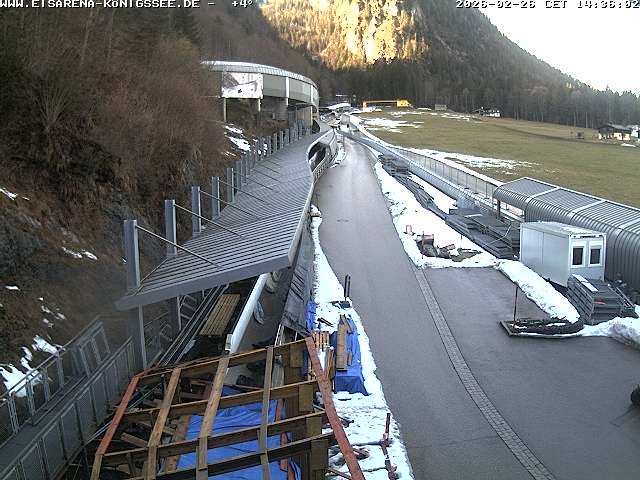 Archiv Foto Webcam Westblick Bobbahn Königssee