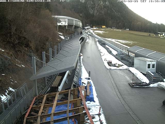 Archiv Foto Webcam Westblick Bobbahn Königssee
