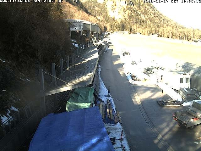 Archiv Foto Webcam Westblick Bobbahn Königssee