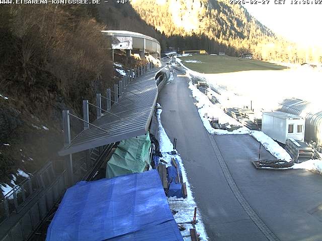 Archiv Foto Webcam Westblick Bobbahn Königssee