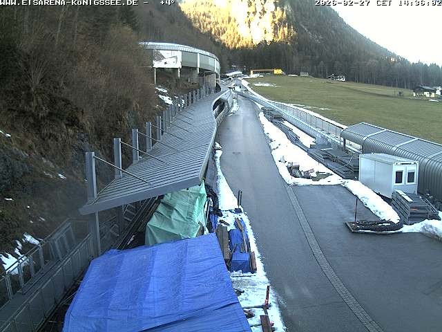 Archiv Foto Webcam Westblick Bobbahn Königssee
