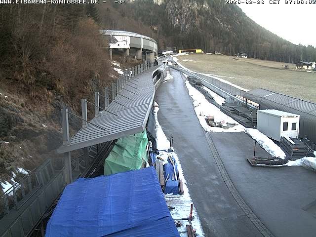 Archived image Webcam West view bob run Koenigsee