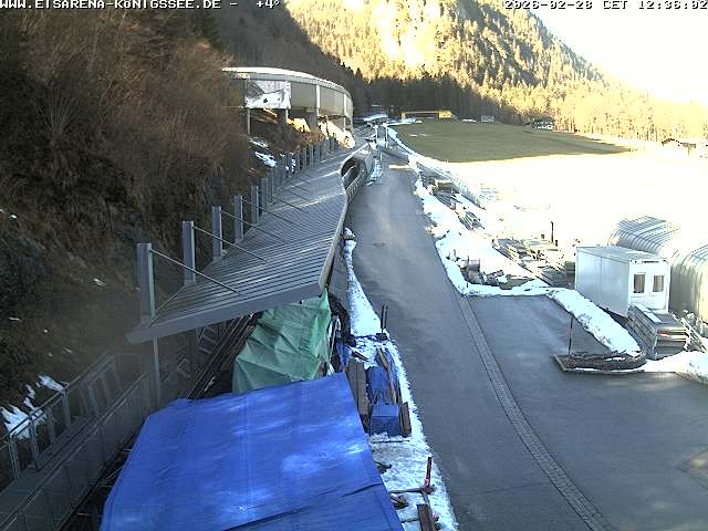 Archived image Webcam West view bob run Koenigsee