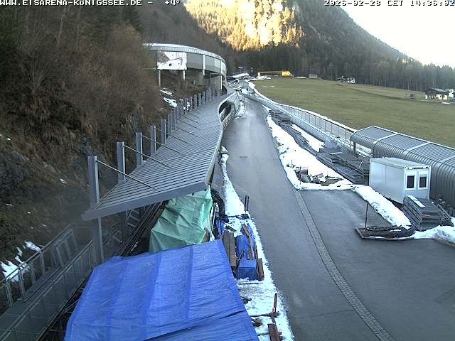 Archived image Webcam West view bob run Koenigsee