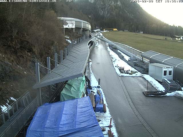 Archived image Webcam West view bob run Koenigsee