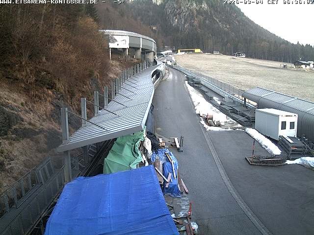 Archived image Webcam West view bob run Koenigsee