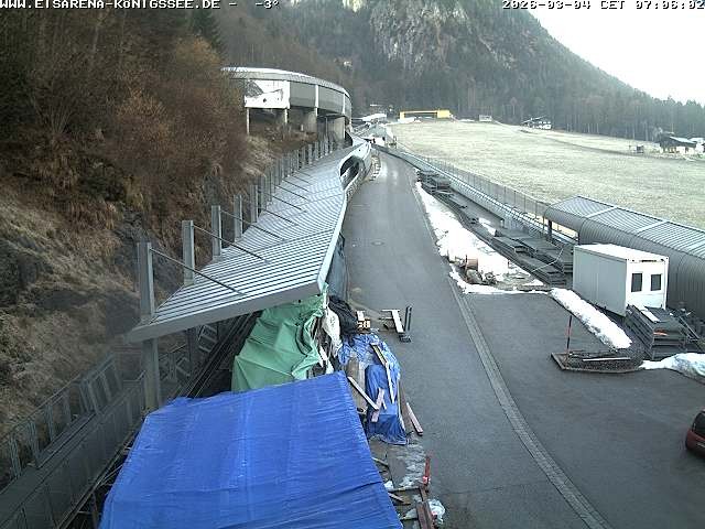 Archived image Webcam West view bob run Koenigsee