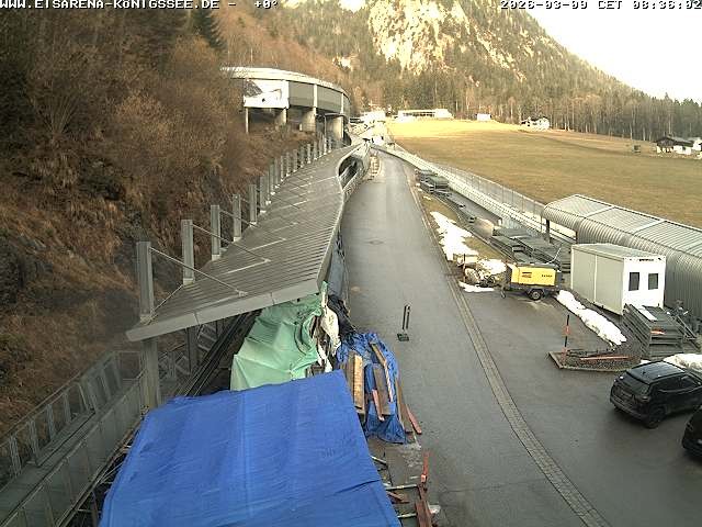 Archiv Foto Webcam Westblick Bobbahn Königssee