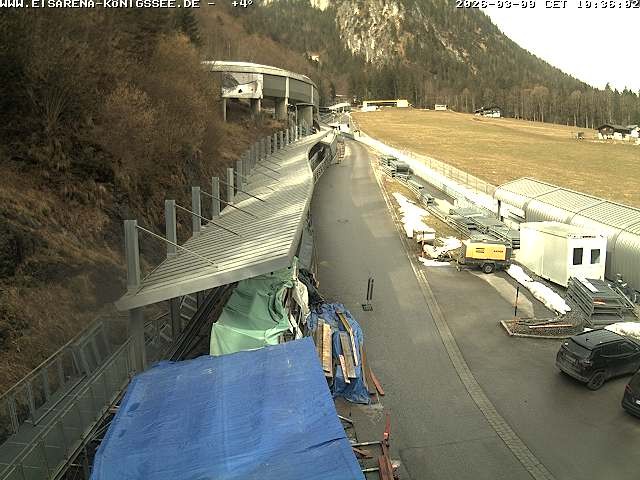 Archiv Foto Webcam Westblick Bobbahn Königssee