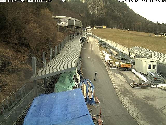 Archiv Foto Webcam Westblick Bobbahn Königssee