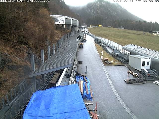 Archiv Foto Webcam Westblick Bobbahn Königssee