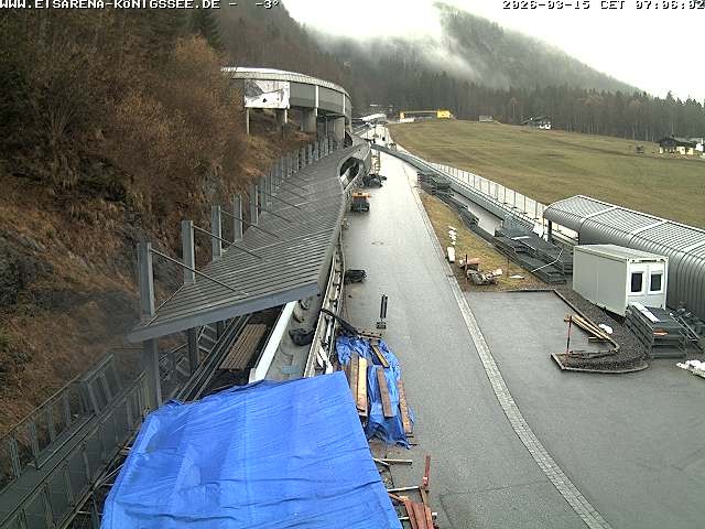 Archiv Foto Webcam Westblick Bobbahn Königssee