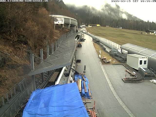 Archiv Foto Webcam Westblick Bobbahn Königssee