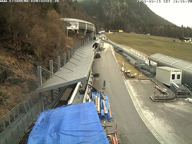 Archiv Foto Webcam Westblick Bobbahn Königssee
