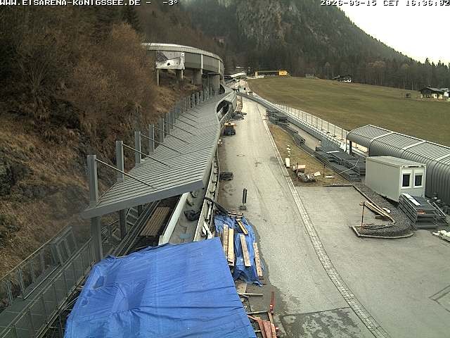 Archiv Foto Webcam Westblick Bobbahn Königssee