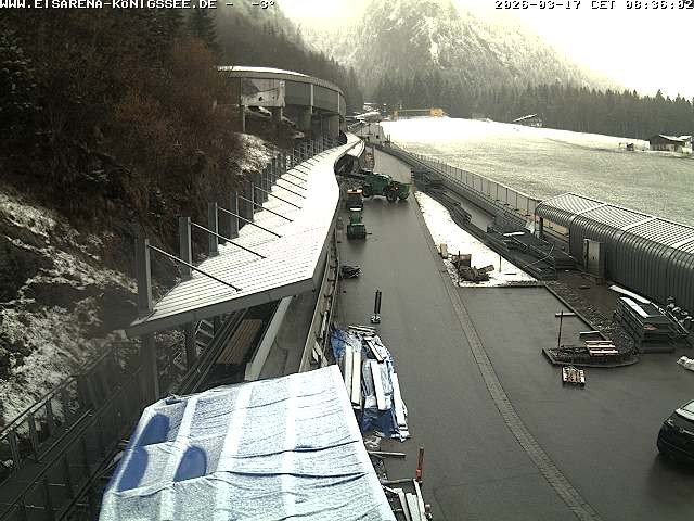 Archiv Foto Webcam Westblick Bobbahn Königssee