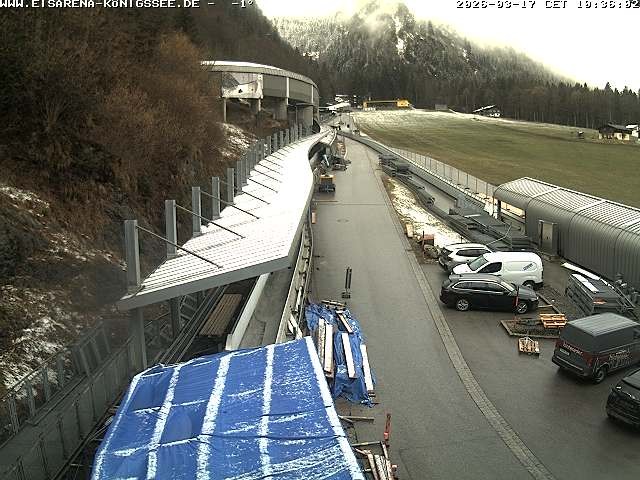 Archiv Foto Webcam Westblick Bobbahn Königssee