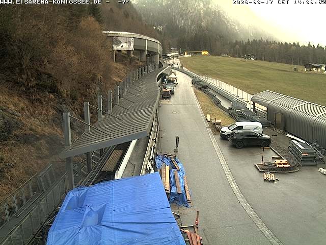 Archiv Foto Webcam Westblick Bobbahn Königssee