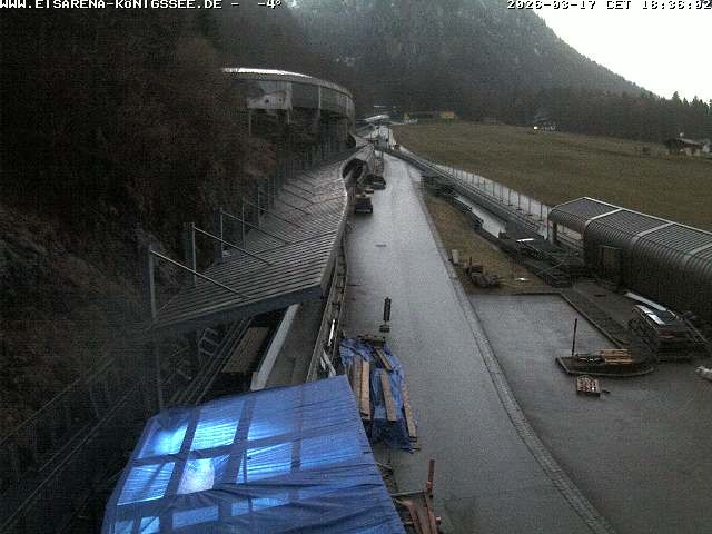 Archiv Foto Webcam Westblick Bobbahn Königssee