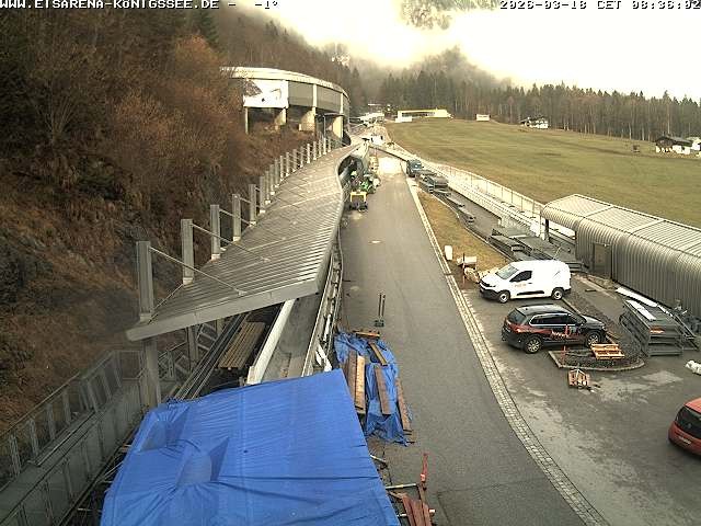 Archiv Foto Webcam Westblick Bobbahn Königssee