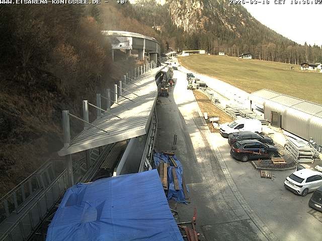Archiv Foto Webcam Westblick Bobbahn Königssee