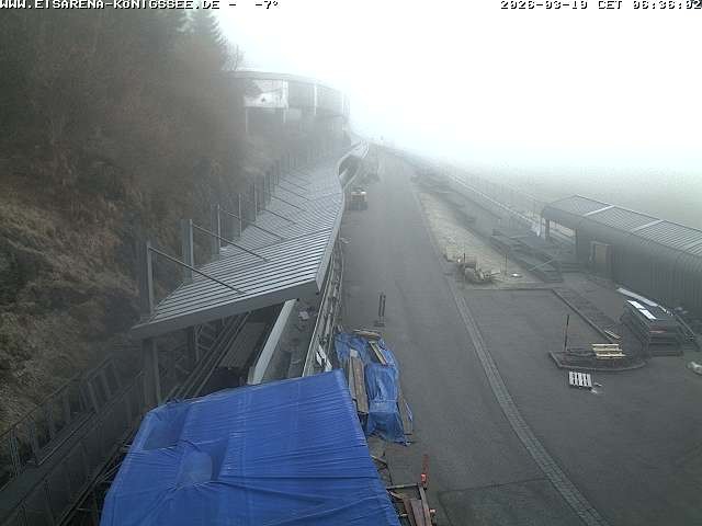Archiv Foto Webcam Westblick Bobbahn Königssee