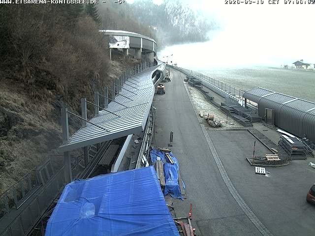Archiv Foto Webcam Westblick Bobbahn Königssee
