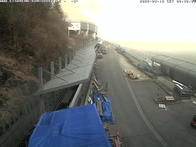 Archiv Foto Webcam Westblick Bobbahn Königssee