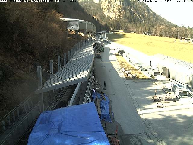 Archiv Foto Webcam Westblick Bobbahn Königssee