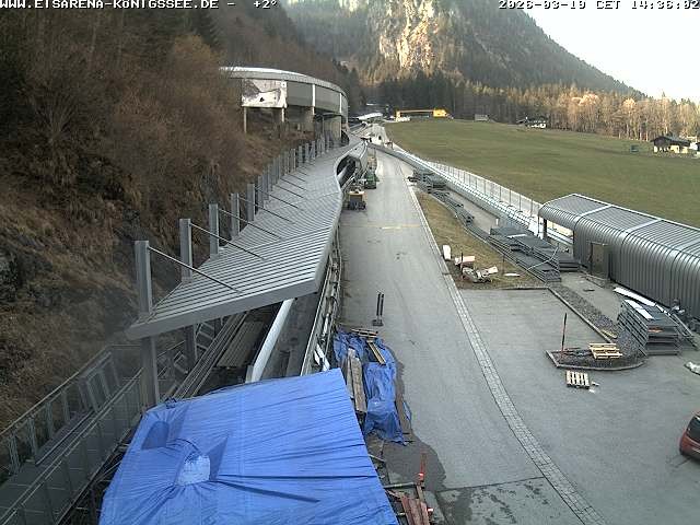 Archiv Foto Webcam Westblick Bobbahn Königssee