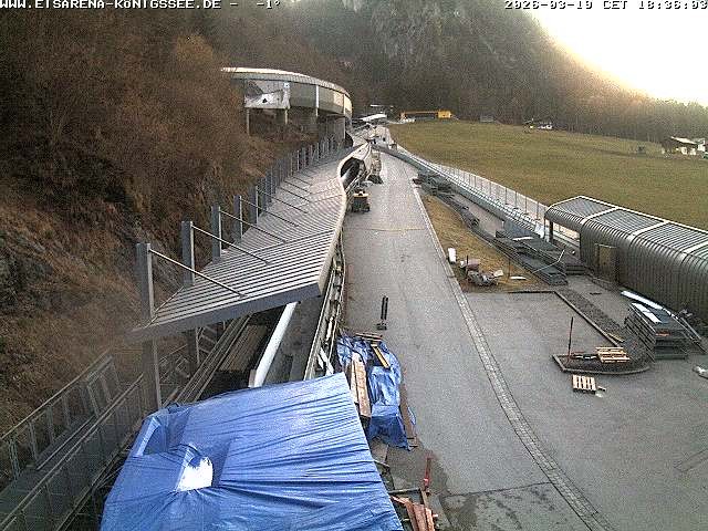 Archiv Foto Webcam Westblick Bobbahn Königssee
