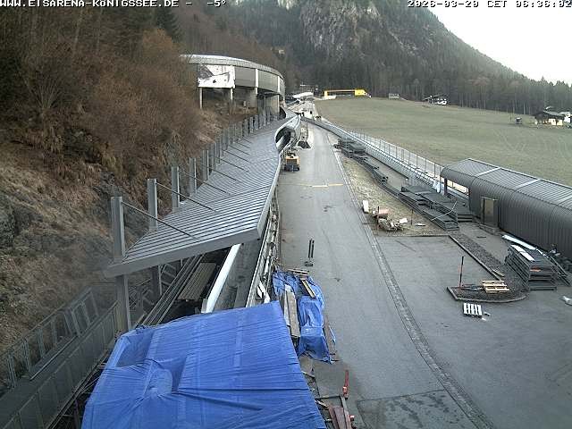 Archiv Foto Webcam Westblick Bobbahn Königssee