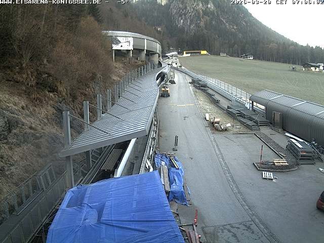 Archiv Foto Webcam Westblick Bobbahn Königssee