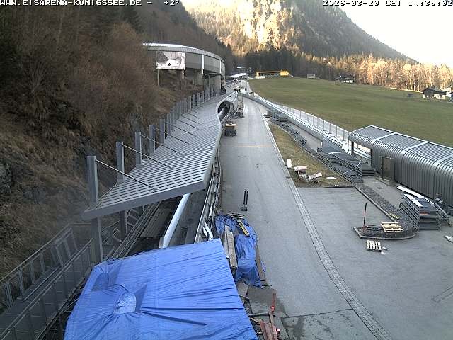 Archiv Foto Webcam Westblick Bobbahn Königssee