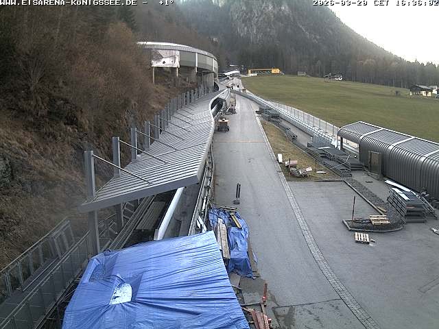 Archived image Webcam West view bob run Koenigsee